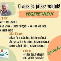 Illyés Gyula Megyei Könyvtár online Csukás István vetélkedőn helyezést elért diákjaink